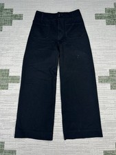 Maeve by Anthropologie The Colette Pants Womens 27 Black Mid Rise Straight Leg