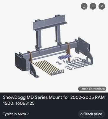 SnowDogg MD Series Mount for 2002-2005 RAM 1500