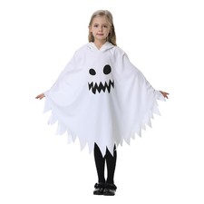 EVGVAT Kids Ghost Costume Boys Girls Glow in the Dark Halloween Cosplay Cloak...