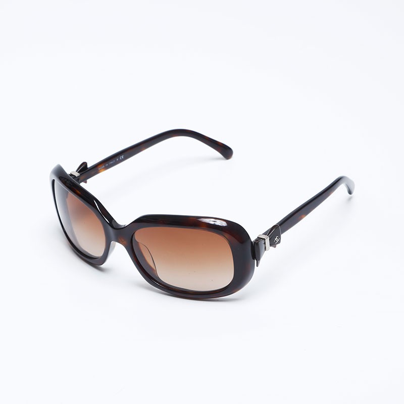 CHANEL COCO Mark Ribbon Sunglasses in Brown WS10069