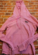 Victoria's Secret Pink Zip Hoodie Jacket Womens Sz Medium