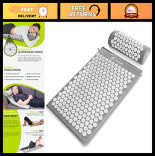 Acupressure Mat & Pillow Set for Back/Neck Pa...