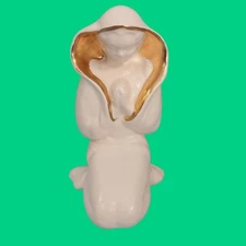 Kay Finch Praying Madonna Christmas Nativity Figurine RARE Gold & White Colorway