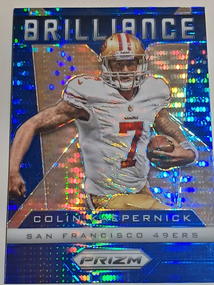 Colin Kaepernick Prizm Blue Brilliance #3 2013 Panini - Image 3 of 4