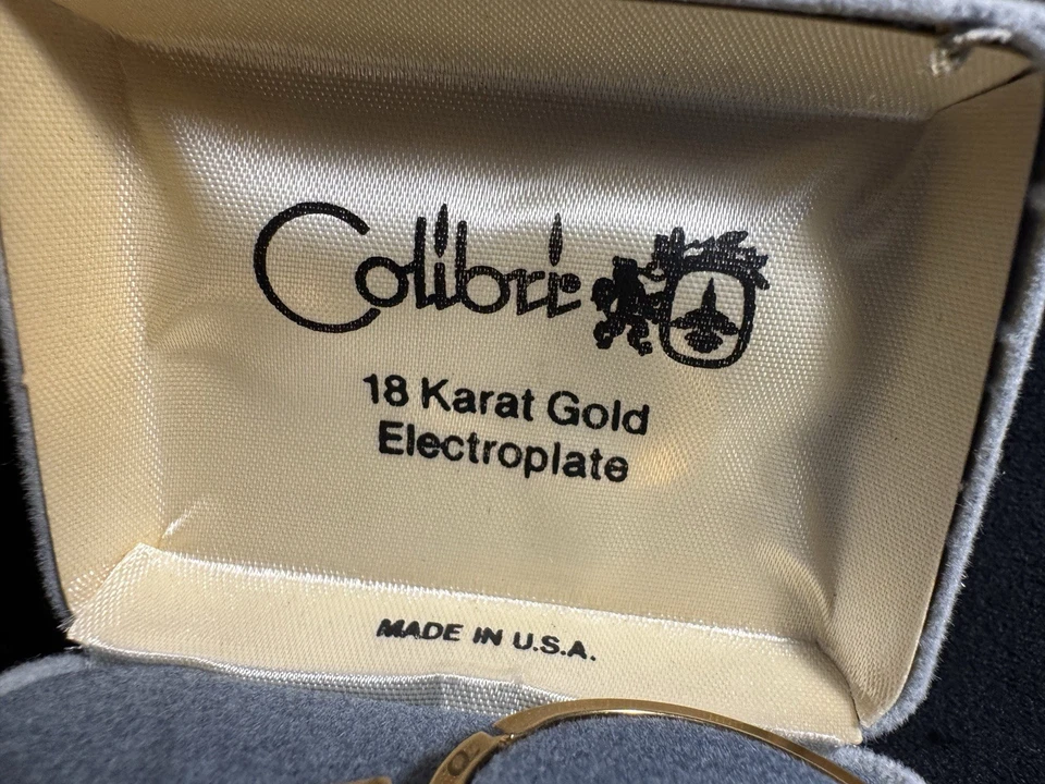 Colibri Key Chain 18 KT Gold Electroplate USA In Box - Image 3 of 4