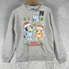 NWT Christmas Shoppe Sweater Women’s XL Bluey Merry Christmas Sweatshirt Holiday