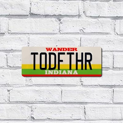 Metall Wandschild - TODFTHR - seltsame Nummernschilder TV Show Serie Trendy Fan Art
