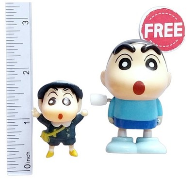 Shin-chan School Uniform & Free Shin-chan Suki Suki Set Figure 2pc