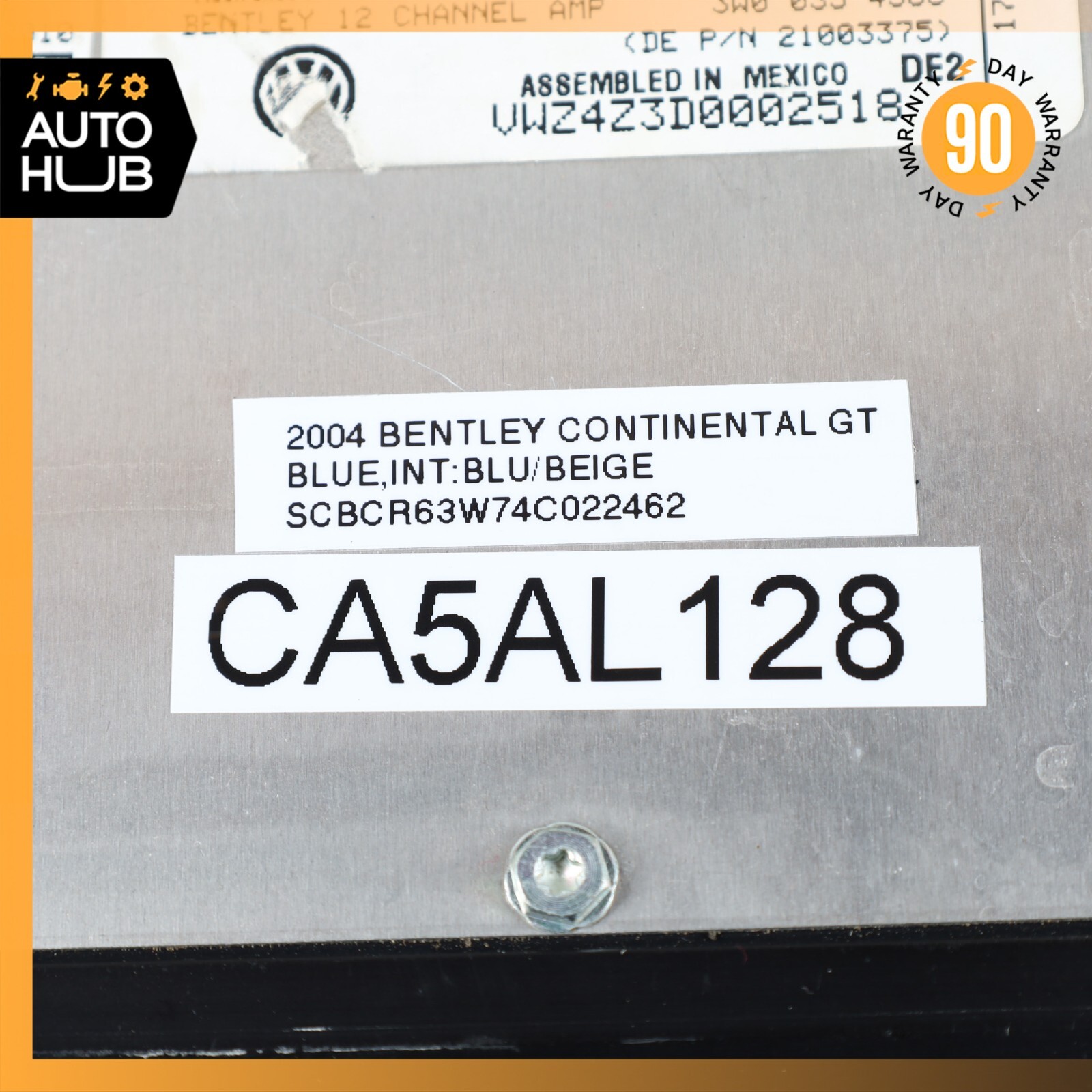 03-08 Bentley Continental GT Coupe Premium Audio Sound System Amplifier Amp OEM