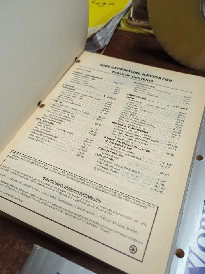 Juego de manuales de reparación de taller Ford Expedition 2005 diagramas de cableado Foto 2 de 4