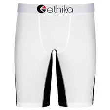 Brand New Ethika Boxer Brief White OG Contrast