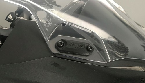 Mirror Delete Blank Block Off Plate for Kawasaki Ninja 300 250 400 125 ZX6R 636  - Picture 5 of 7