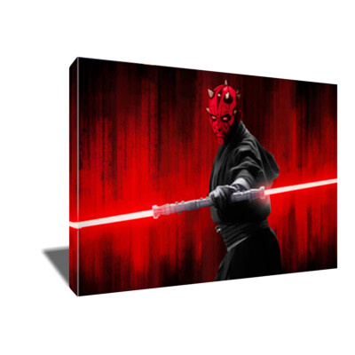 Sith Lord DARTH MAUL Poster Photo Painting Artwork on CANVAS Art Print