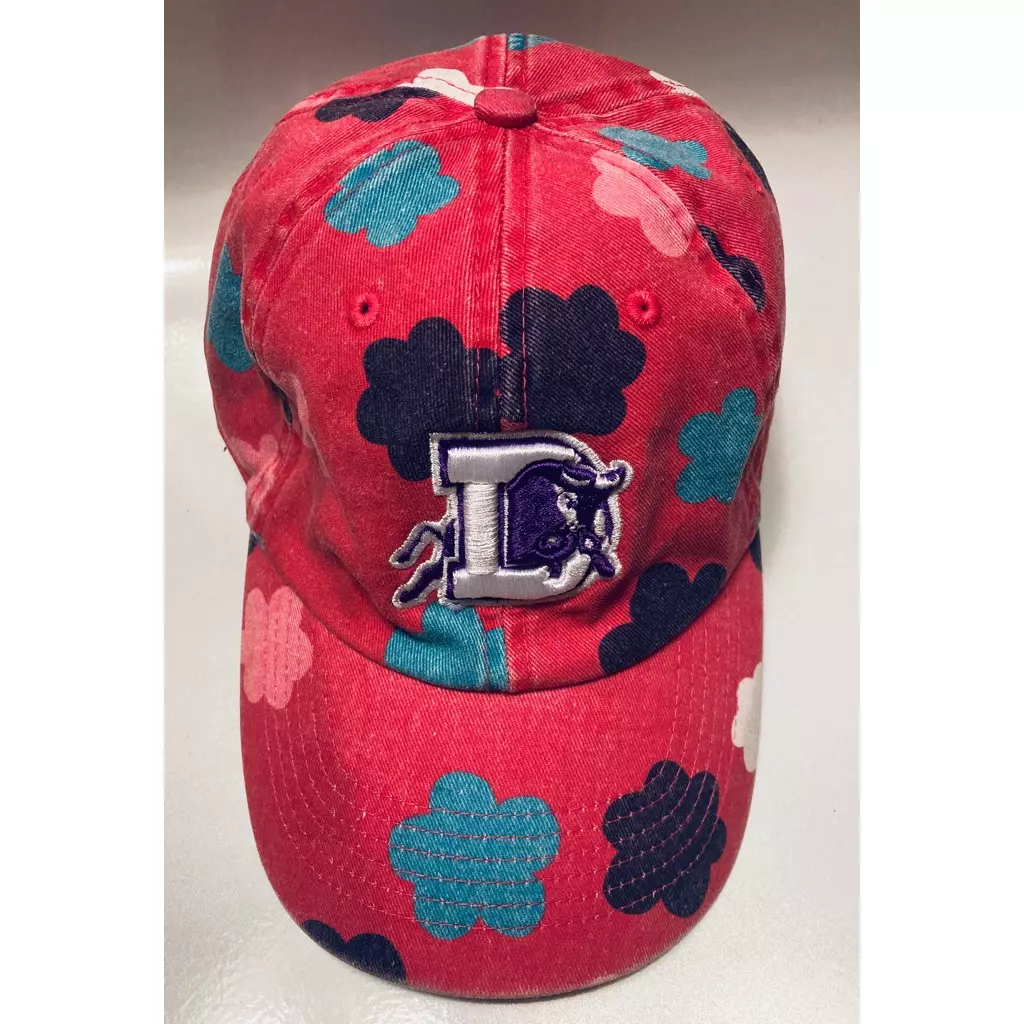 Durham Bulls ’47 Girls Baseball Cap Pink Embroidered Minors League Floral  Hat OS