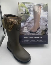 Habit Men's All Weather Waterproof Rubber Boot US 8, 9, or 13 Mossy Oak