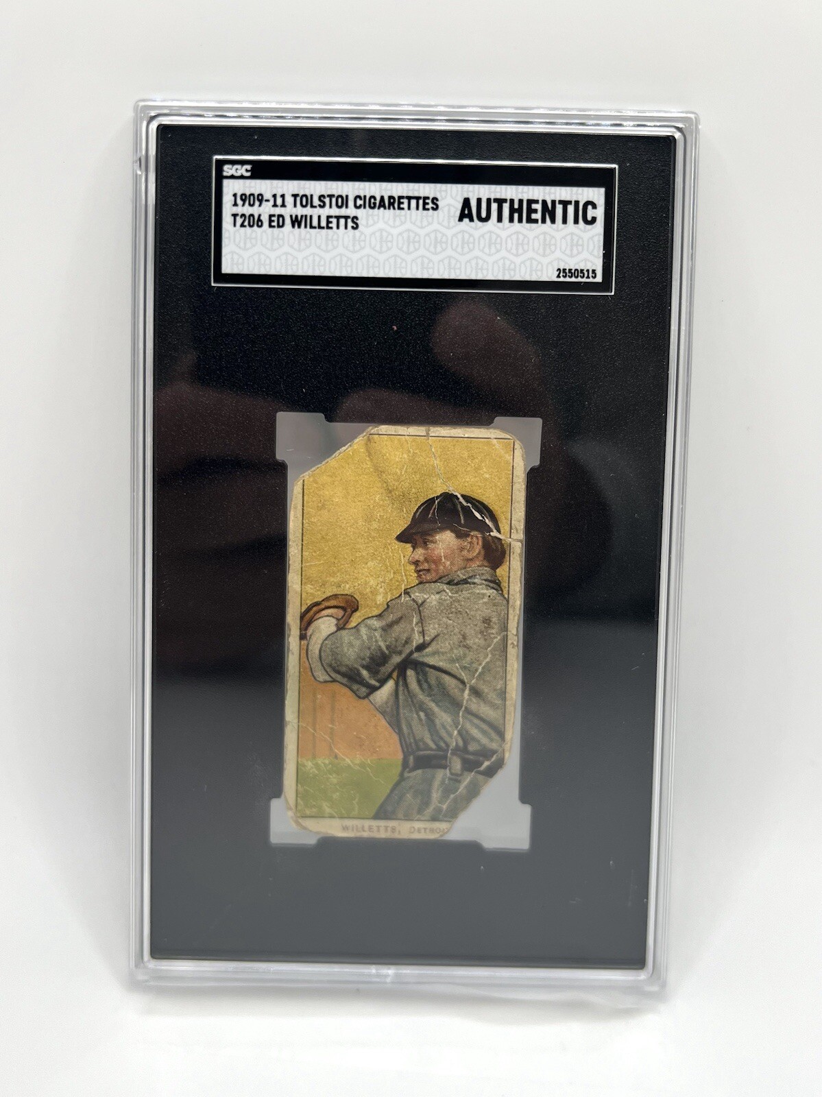 1909-11 T206 Tolstoi - ED WILLETS - SGC Authentic 