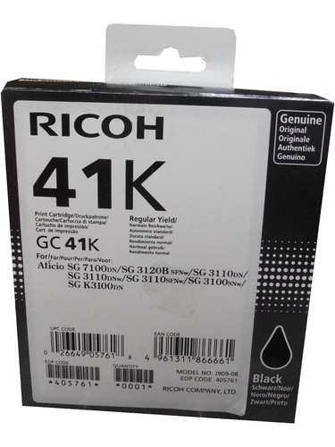 Genuine Ricoh JP-12 Black Priport Ink 817105 Box of 5 for DX3340