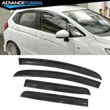 Fits 15-19 Honda Fit GK Mugen Style Window Vent Visor Rain Guard Deflector 4PCS
