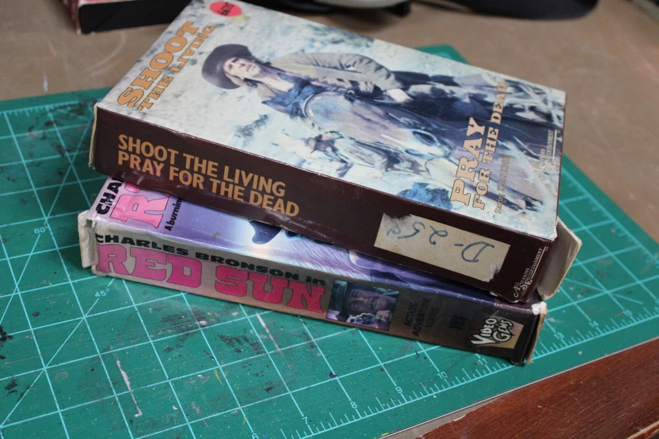 Big Box VHS Charles Bronson Klaus Kinski Red Sun Shoot The Living Toshiro Mifune - Image 3 of 4