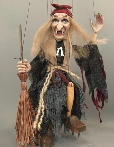 Marionnette à main Sorcière verte - Théâtre de marionnettes enfant Marionnette à main Sorcière verte - Théâtre de marionnettes enfant