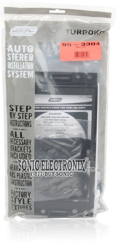 Kit de instalación doble DIN Metra 95-3304 para vehículos GM/Chevy seleccionados 2005-07 Foto 3 de 3