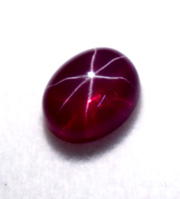 New Certified Natural Red Star Ruby 15Ct 6 Rays Asterism Cabochon Loose Gemstone