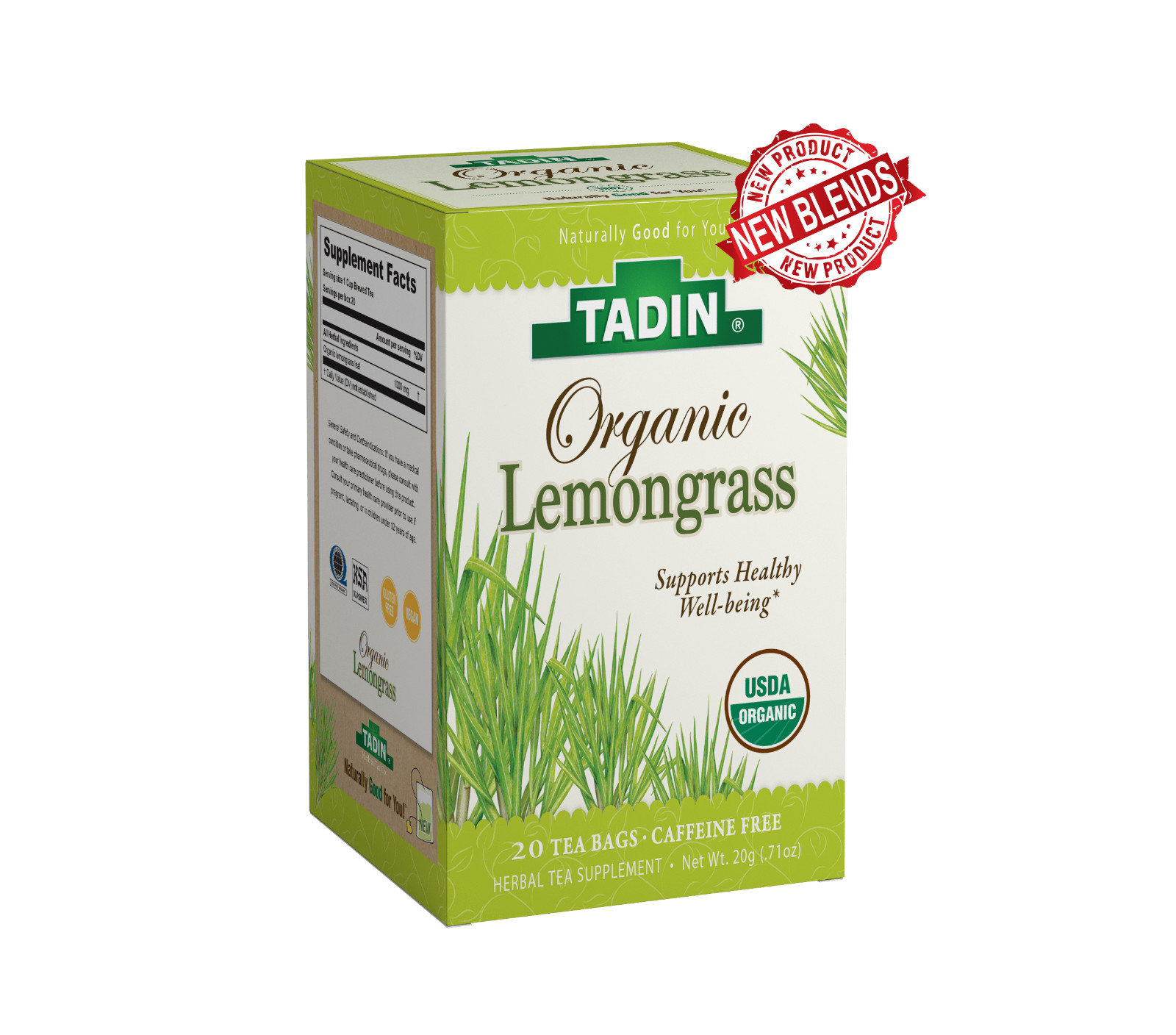 Organic Lemongrass Support Healthy Well Being(40 Bags)