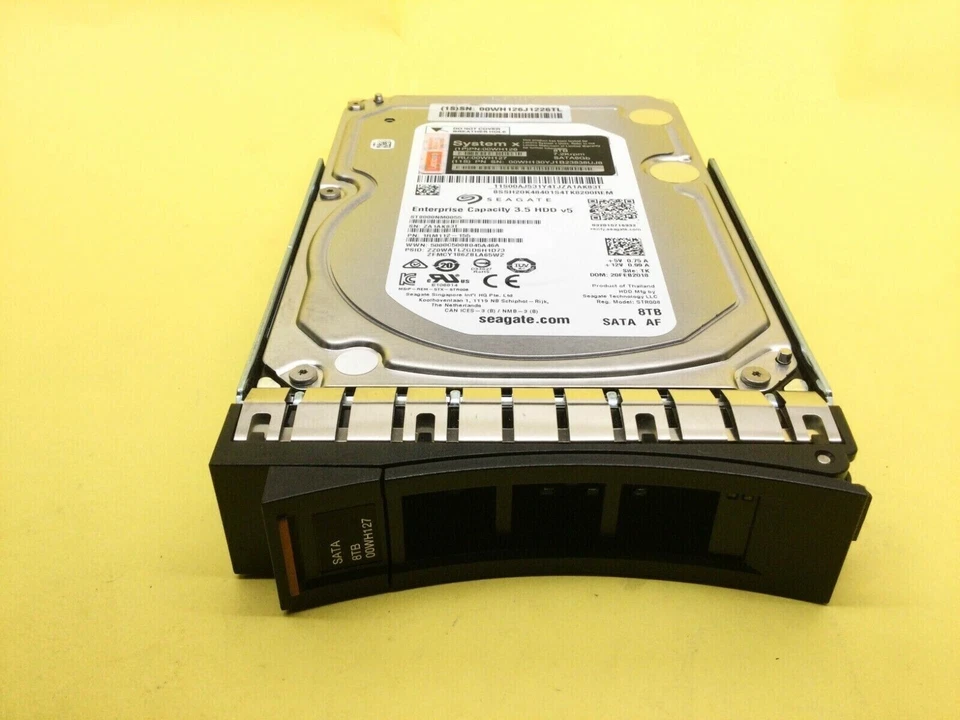 Lenovo System X 8TB 00WH130 00WH127 00WH126 7.2K 3.5'' SATA 6Gb/s HDD Hard Drive - Image 3 of 4