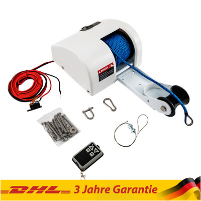45 lbs 12V Salzwasserboot Elektrische Ankerwinde Anker Winde mit Fernbedienung
