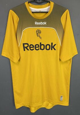MEN'S REEBOK BOLTON WANDERERS 2008/2009 AWAY SOCCER FOOTBALL SHIRT
