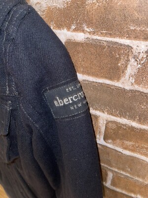 NWT ABERCROMBIE KIDS BOYS SMALL ELK LAKE JACKET NAVY BLUE COAT BOY