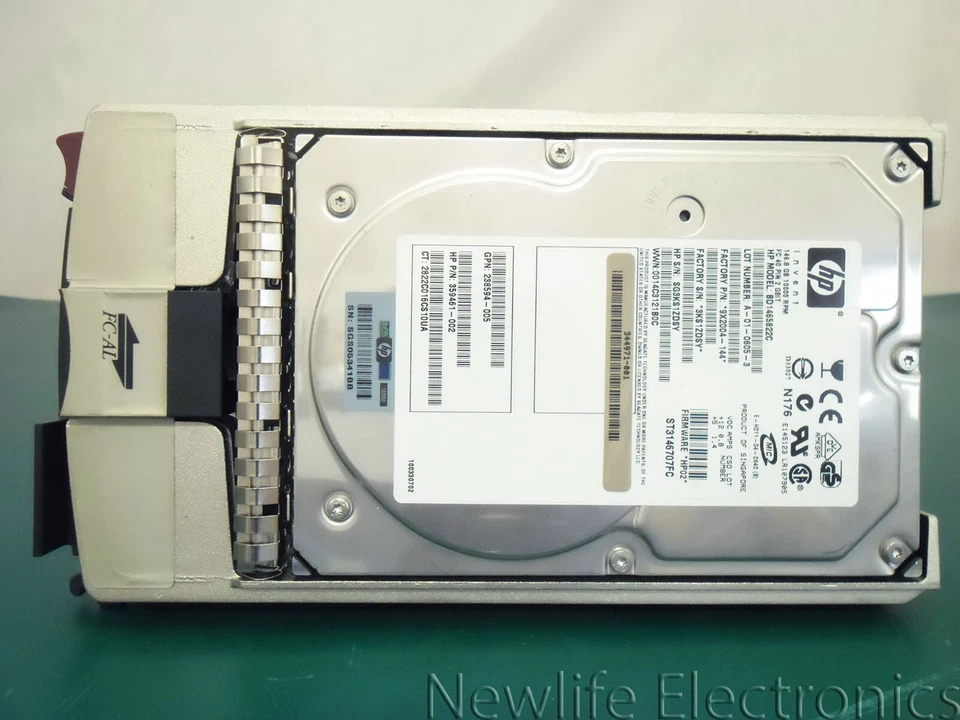 HP 300590-001 146GB 10,000 RPM 3.5 in. Fiber Channel HDD 359461-002 BD1465822C - Image 4 of 4