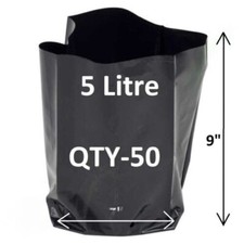 50 x 5 Litre Poly Plant Pots B…