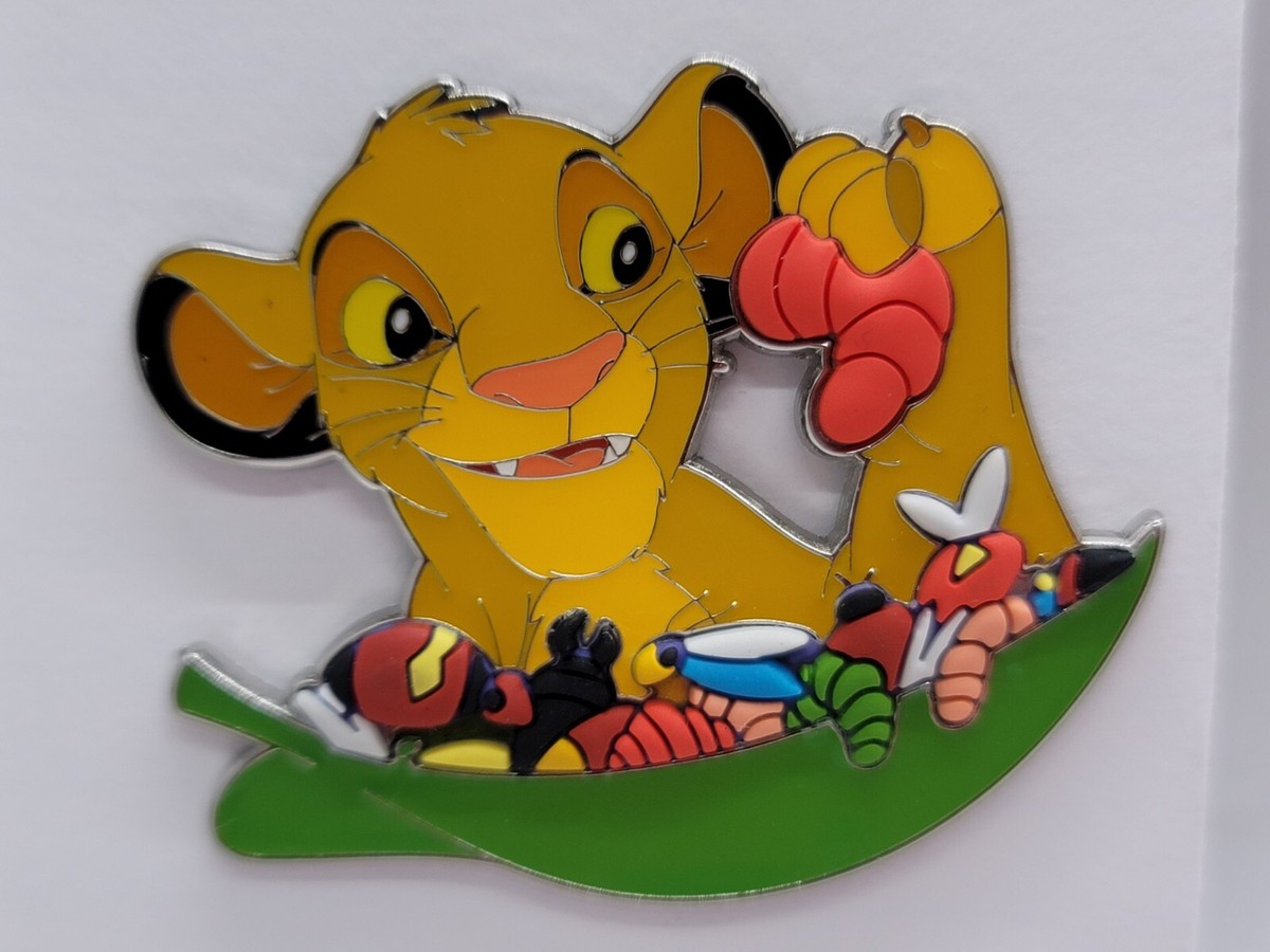 Disney Pin 2023 The Lion King Simba Cub with PVC Bugs New on Card