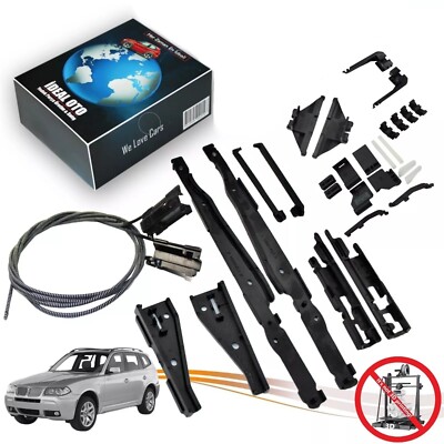 For BMW X3 E83 2003-2010 Panoramic Sunroof Runner Cable Repair kit 54107130990