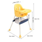 Baby High Chair With Harness Height Convertible Baby Dining Highchair♡