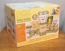 Magic Bullet Baby Bullet Food Maker Blender Processor 20 Piece Set New Open Box