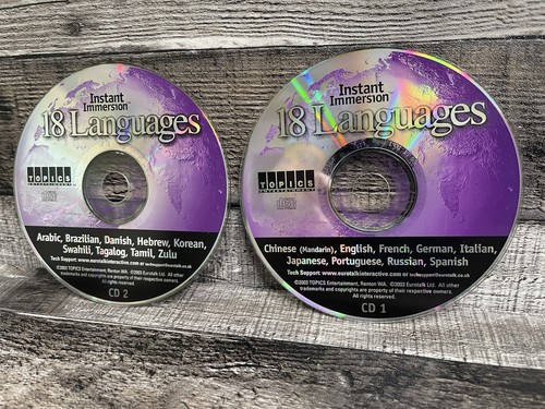 Instant Immersion 18 Languages CD - 2 Disc Set( not tested) - Picture 2 of 4