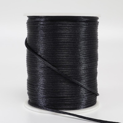 2 Mm X 330 Feet Satin Nylon Cord, Silky Smooth Nylon String for Jewelry Making B