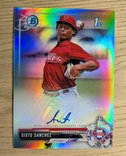 2017 Bowman Chrome - Prospect Autographs Sixto Sanchez #CPA-SS (AU, RC)