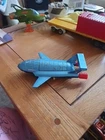 Dinky Toys. Vintage Blue Thunderbird 2 (With Thunderbird 4). 1970s.