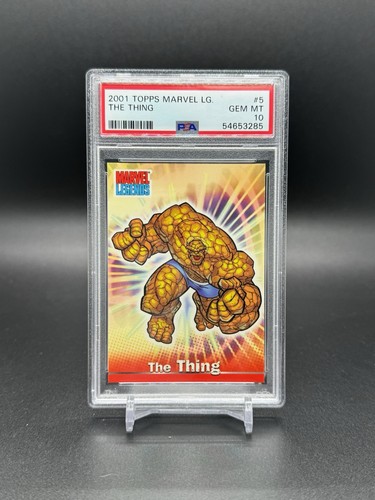 2001 Topps Marvel Legends The Thing 5 PSA Gem Mint 10