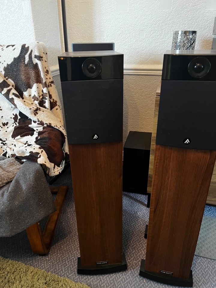 Fyne Audio F302 Walnut Floor Standing Speakers Pair | eBay UK