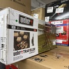 New Weber Traveler Compact Portable Propane Gas Grill in Black 1500460