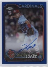 2024 Topps Chrome Update Blue Refractor 130/150 Irving Lopez #RA-IL Auto 6k2