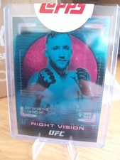 Justin Gaethje Night Vision Case Hit SSP 2025 Topps Midnight UFC Case Hit