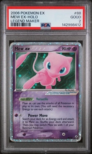 2006 POKEMON EX LEGEND MAKER #88 MEW EX-HOLO PSA 2