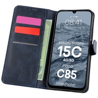 Bizon Case Tasche Xiaomi Redmi 15C 4G / 5G / Poco C85 173Mm Marineblau