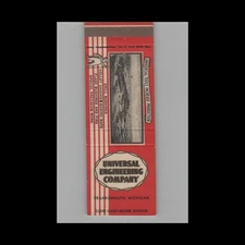 Matchbook Cover Universal Engineering Company Frankenmuth MI #1