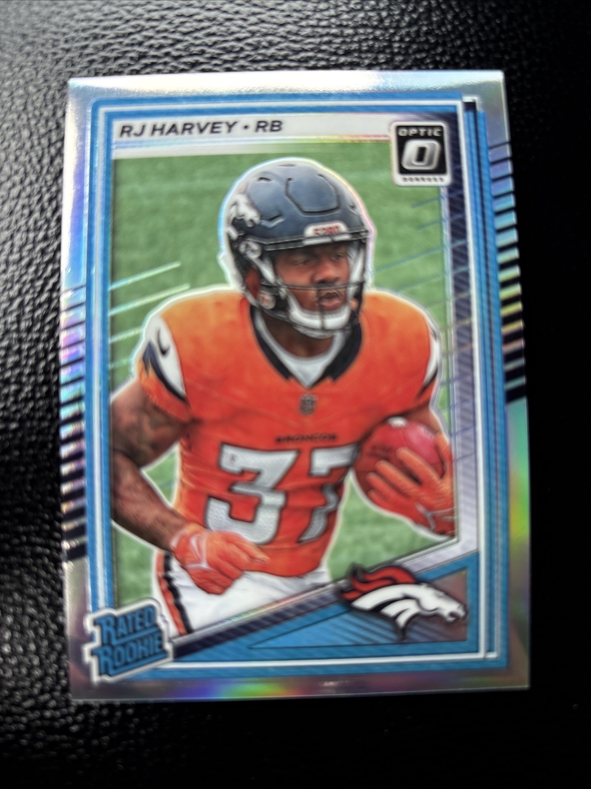 2025 Panini Donruss Optic Rated Rookie Holo Prizm RJ Harvey #208 (RC)